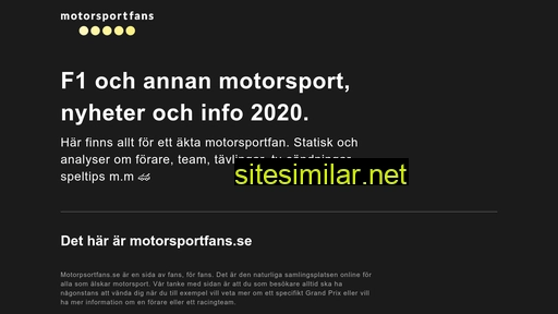 motorsportfans.se alternative sites