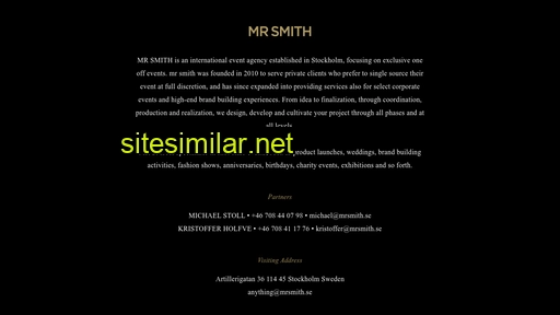 mrsmith.se alternative sites