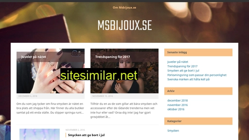 msbijoux.se alternative sites