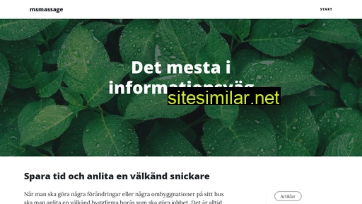 msmassageskola.se alternative sites