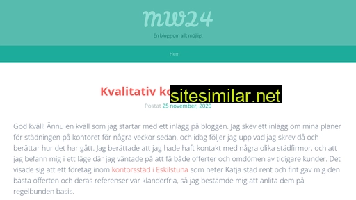 mw24.se alternative sites