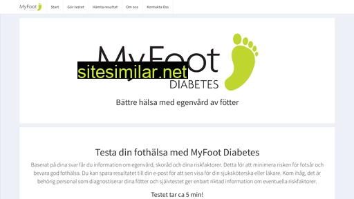 Myfootdiabetes similar sites