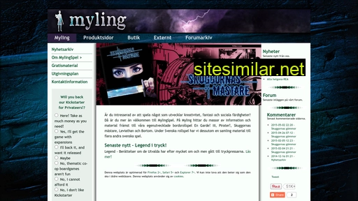 mylingspel.se alternative sites