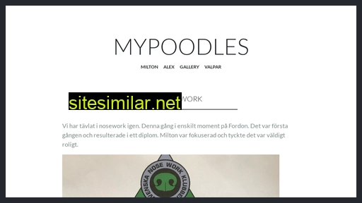 Mypoodles similar sites