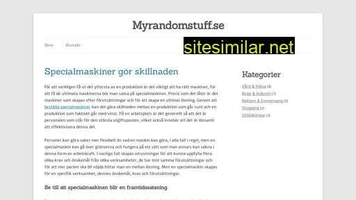 myrandomstuff.se alternative sites