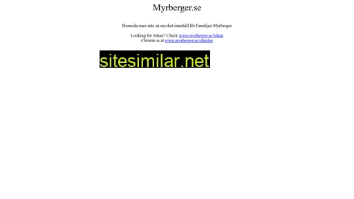 myrberger.se alternative sites