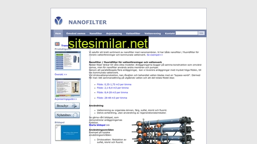 nanofilter.se alternative sites