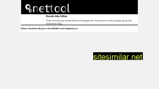 nettool.se alternative sites