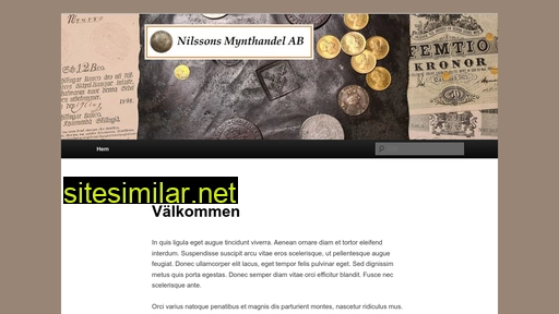 nilssonsmynthandel.se alternative sites