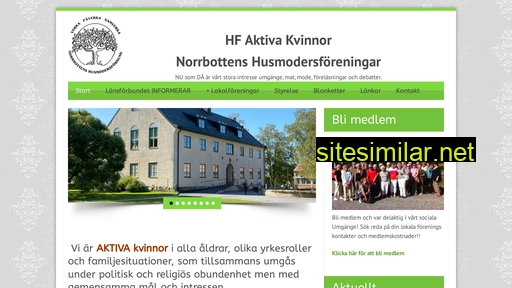 Norrbottenshusmodersforeningar similar sites