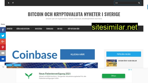 nyheterbitcoin.se alternative sites