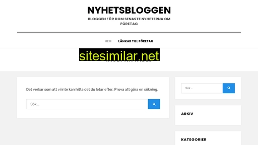 Nyhetsbloggare similar sites