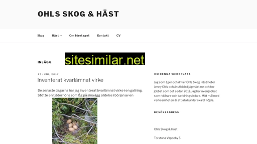 ohlsskoghast.se alternative sites