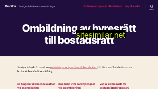 ombilda.se alternative sites