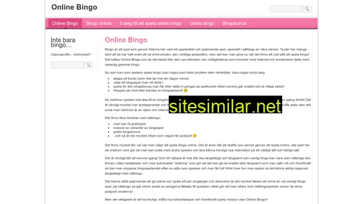 online-bingo.se alternative sites