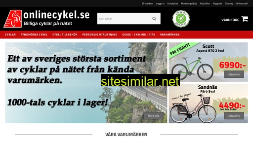 onlinecykel.se alternative sites