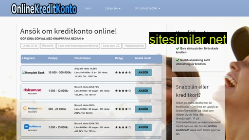 onlinekreditkonto.se alternative sites