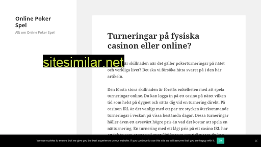 onlinepokerspel.se alternative sites
