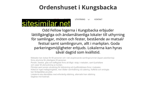 ordenshusetkungsbacka.se alternative sites