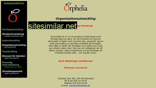 orphelia.se alternative sites