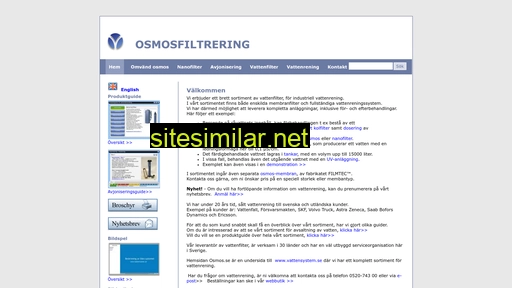 osmosfiltrering.se alternative sites