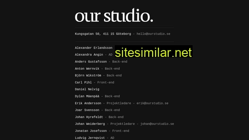 ourstudio.se alternative sites