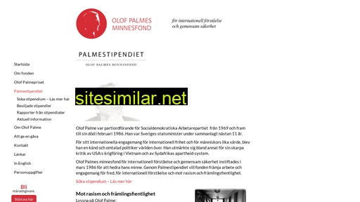 palmefonden.se alternative sites