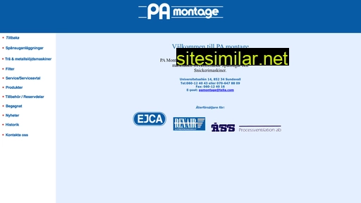 pamontage.se alternative sites