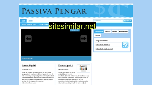 passivapengar.se alternative sites