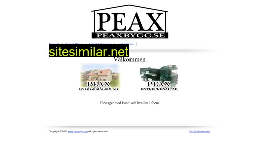 peaxbygg.se alternative sites