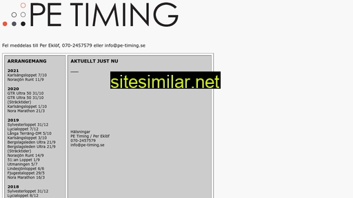 pe-timing.se alternative sites