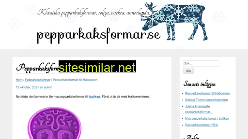 pepparkaksformar.se alternative sites