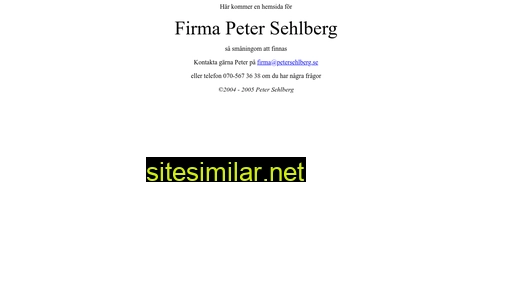 petersehlberg.se alternative sites