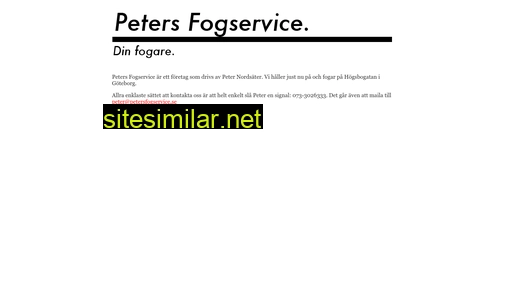 petersfogservice.se alternative sites