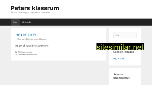 petersklassrum.se alternative sites