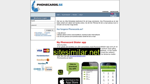 phonecards.se alternative sites