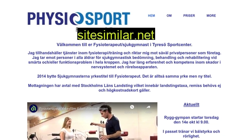 physiosport.se alternative sites