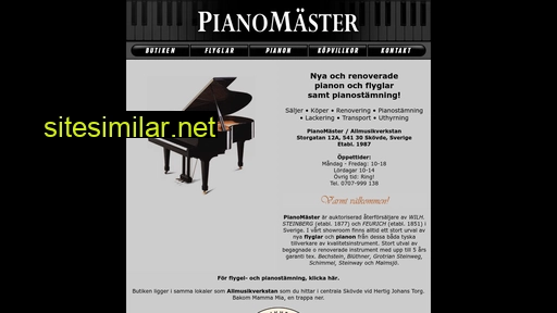 pianomaster.se alternative sites
