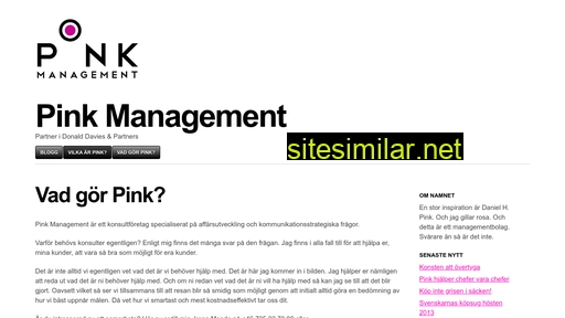 pinkmanagement.se alternative sites