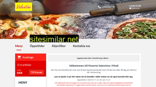 pizzeriavalentine.se alternative sites