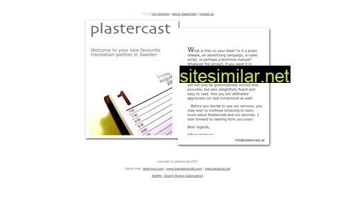 plastercast.se alternative sites