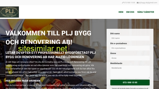 pljbyggochrenovering.se alternative sites