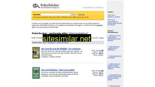 pokerbocker.se alternative sites