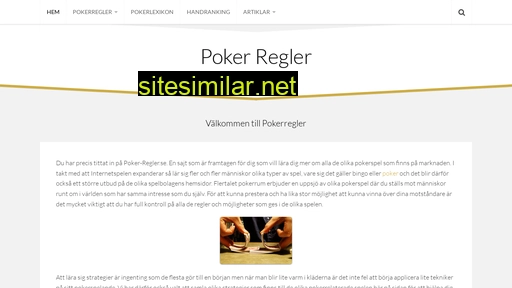Poker-regler similar sites