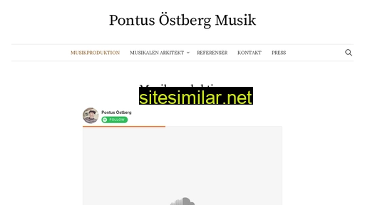pontusostbergmusik.se alternative sites
