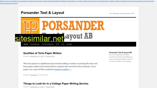 porsander.se alternative sites