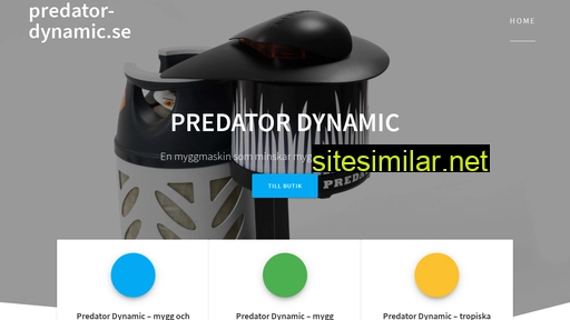 Predator-dynamic similar sites