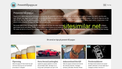 presenttillpappa.se alternative sites