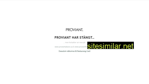 proviant.se alternative sites