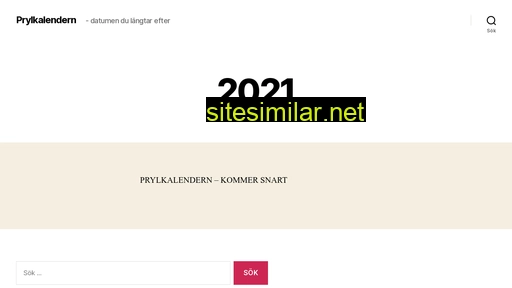 prylkalendern.se alternative sites